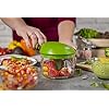Kuhn Rikon Pull Chop Chopper/Manual Food Processor with Cord Mechanism, Green, 2-Cup - Image 2