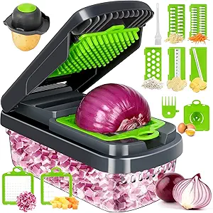Yusshn Vegetable Chopper,12-in-1 Multifunctional Food - Image 3